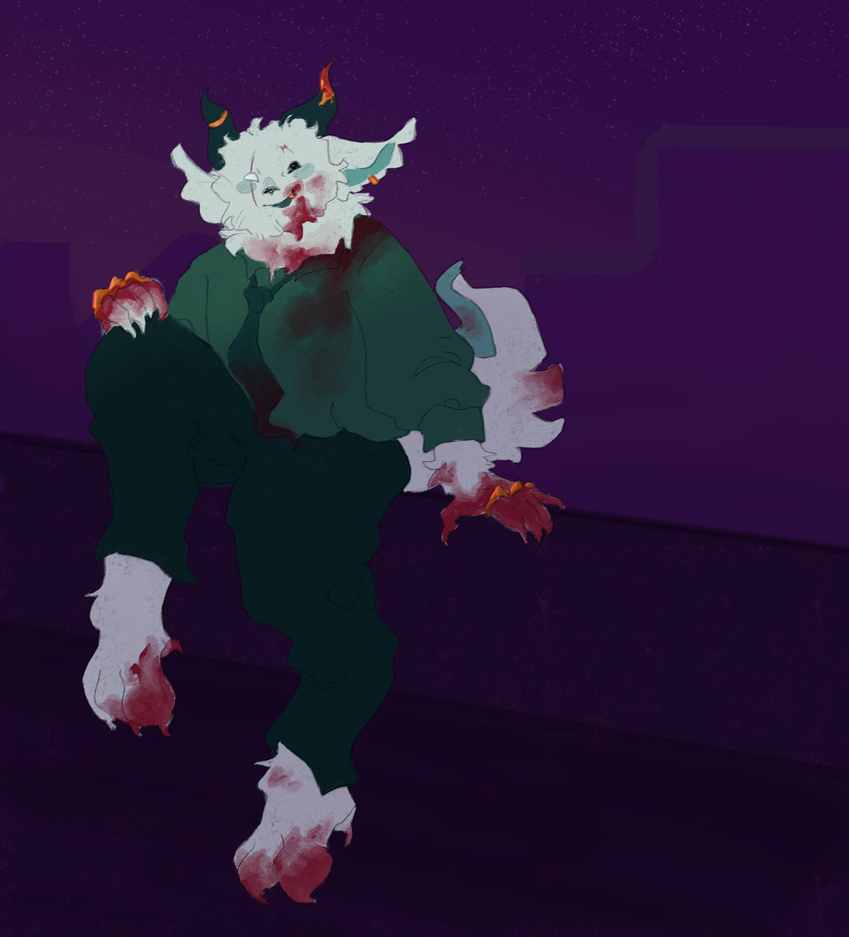 full body render - simple background